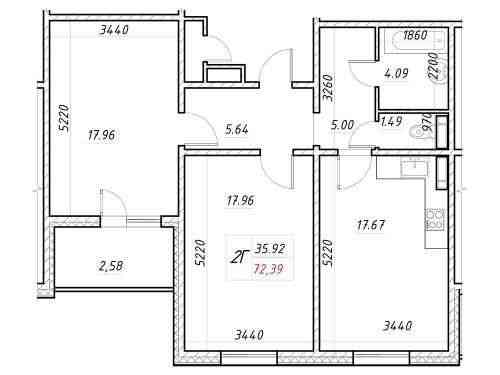 Шикарна 2к в ЖК Деснянський (кухня 18 метрів), Є-ремонт. Без комісії! Київ