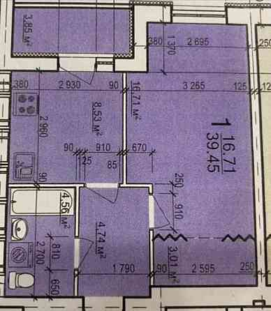 Продам 1 комнатную квартиру в ЖК Мира участок 3, 39,5м2, VW Харьков