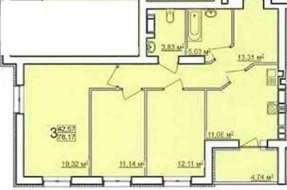 ЖК ПОБЕДЫ 2 продам 3-комн квартира 80м2  MV Харьков