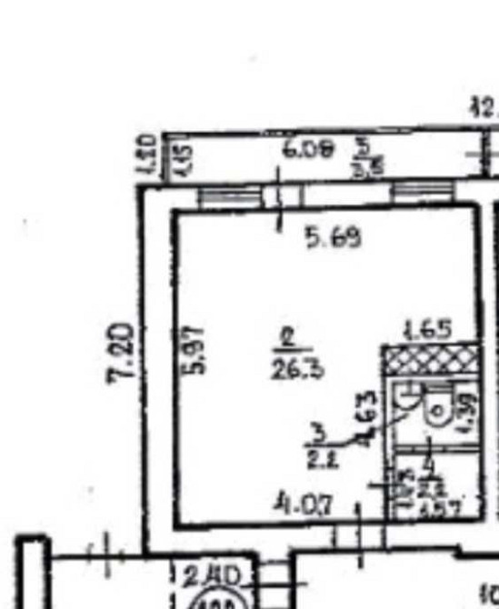 Продам 1 ком.квартиру под ремонт на пр.Слобожанском Днепр - изображение 5
