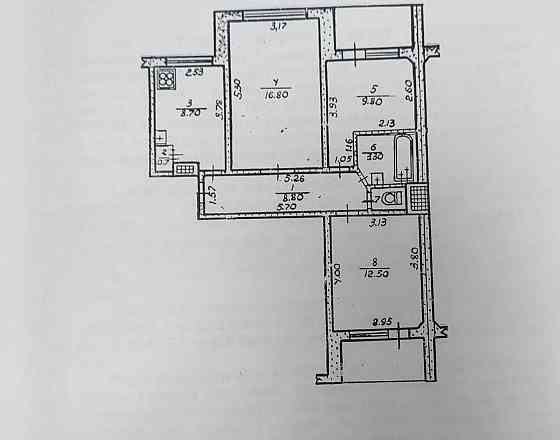 Продажа  3-кімнатна квартира в центрі Обухова — для життя або бізнес Обухов