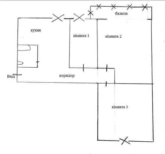 Сучасна 3-кімнатна з меблями. Газова плита, газова колонка Бровари