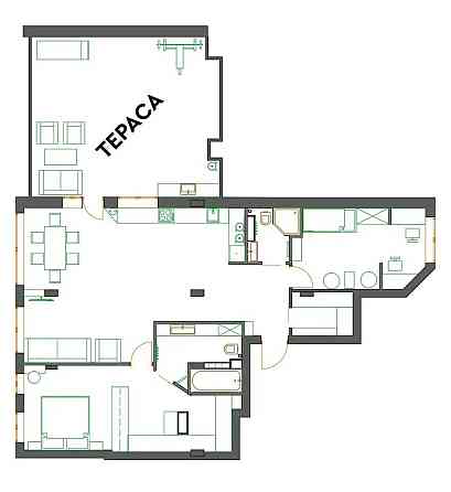 Ексклюзив з терасою ЖК Республіка 110м Шеметів Кістяківських Рильськог Київ