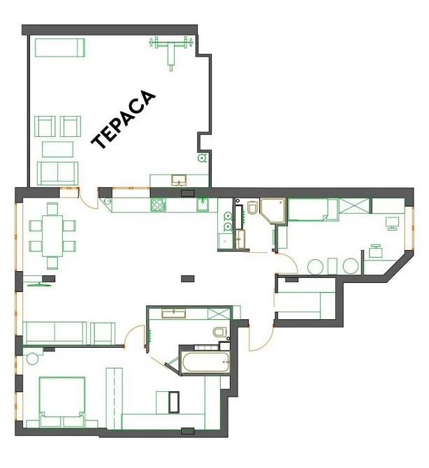 Ексклюзив з терасою ЖК Республіка 110м Шеметів Кістяківських Рильськог Київ - зображення 2