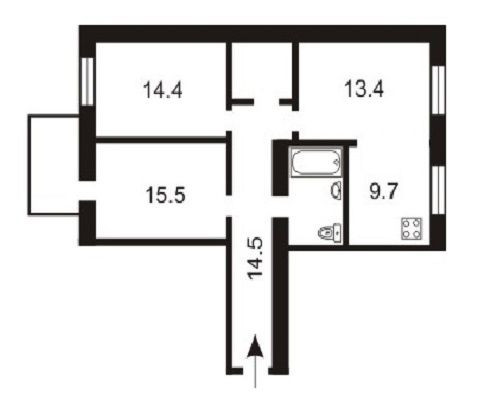 Простора квартира 75 м² у центрі Києва! Саксаганського 41В Без комісії Київ - зображення 2