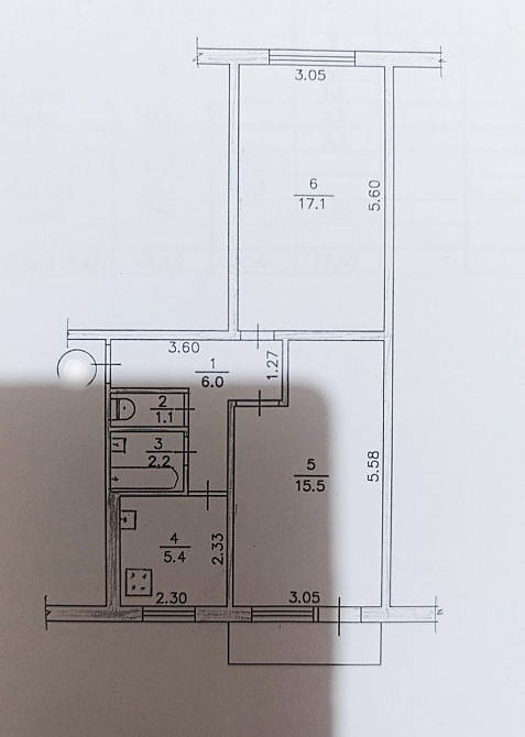 Квартира 2 кімнати, Вокзал Житомир - зображення 3