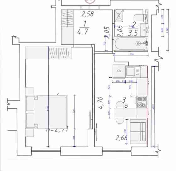 Здам однокімнатну квартиру ЖК на Набережній Днепр