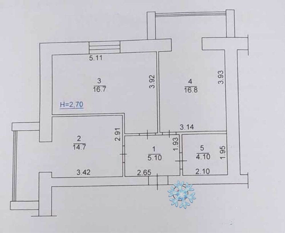 Квартира з частковим ремонтом поруч з парком. Газ! Ирпень - изображение 6