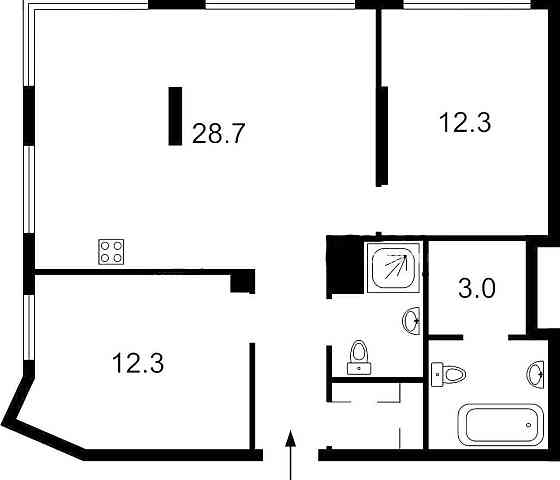 2-кімнатна квартира в ЖК «White Lines»  Бізнес-клас Київ