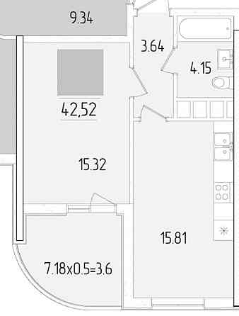 1-комнатная в ЖК "61 Жемчужина" Приморский район! на Краснова! Срочно! Одесса