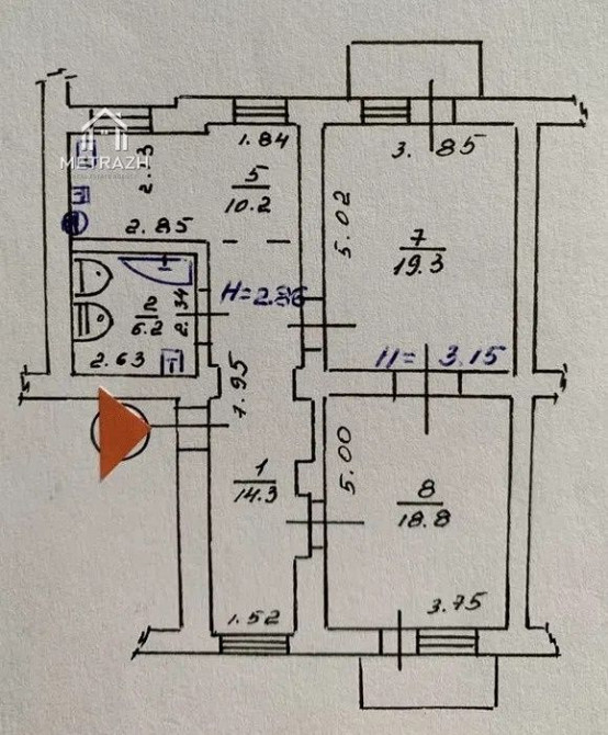 Продам 2 к квартиру метро. Аерокосмический проспект Харків - зображення 6