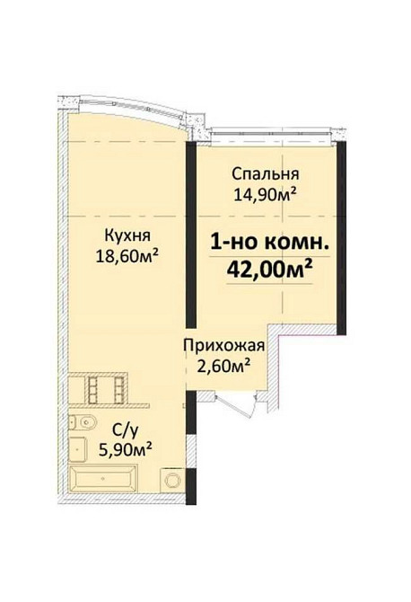 Выгодная цена! Продам квартиру в 4 Сезонах Гагарина! seg-01 Одесса - изображение 2