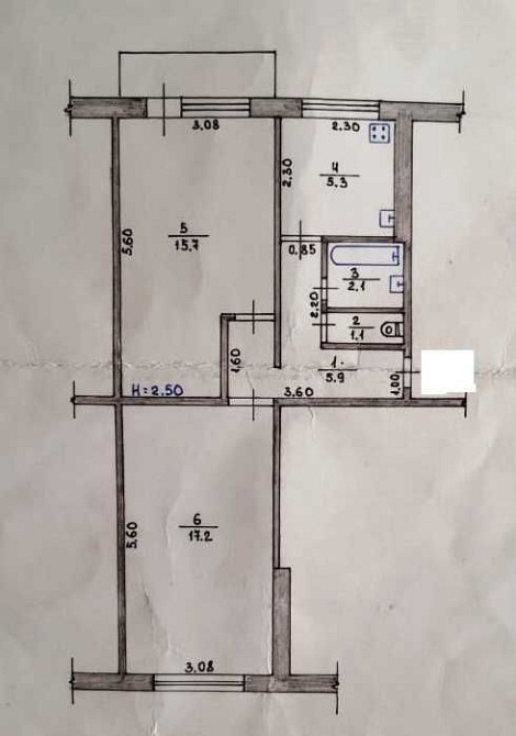 № 12991 - 2 к. квартира, Центр, Перемоги, 2/5 пов., панель Житомир - изображение 1