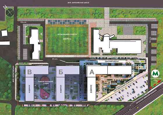 Продаж 1к квартири 35 м² ЖК «Olympiс Park», 13 поверх, м Бориспільська Київ