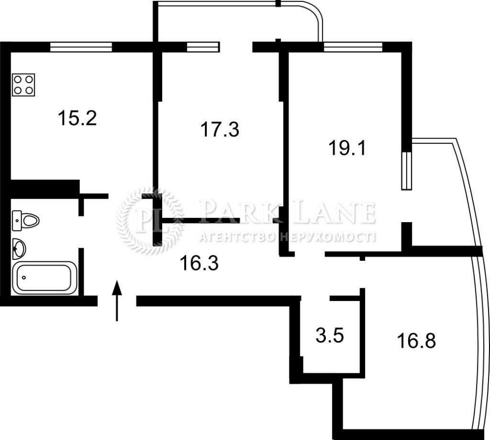 Продажа Кондратюка Юрія 1 ЖК Міністерський 3к 100кв Вид на Ліс ВИГІДНО Київ - зображення 2
