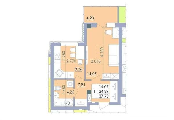 ! ПЕРША ЧЕРГА ! ВЛАСНИК! Переуступка 1кім. з Підвалом ЖК Пелюстковий Полтава - изображение 2