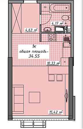 СТУДИЯ 35 кв.м.‼️ЖК Атмосфера от собственника‼️ Одесса