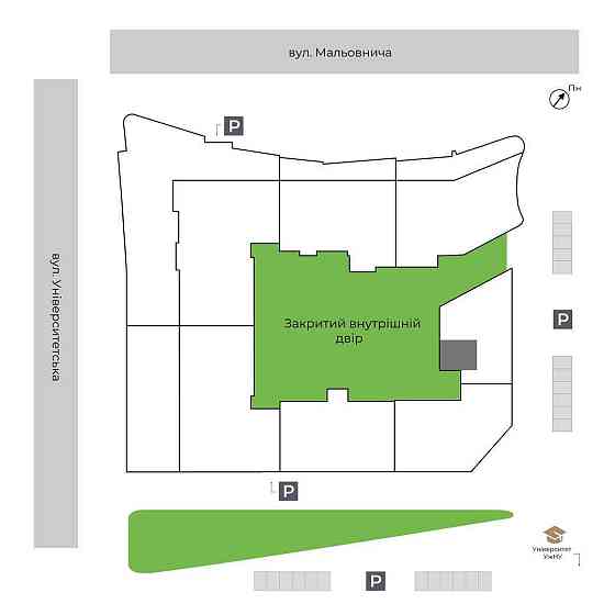 Продаж 1 кімнатної квартири на етапі будівництва (ЖК GRAND HILLS) Ужгород