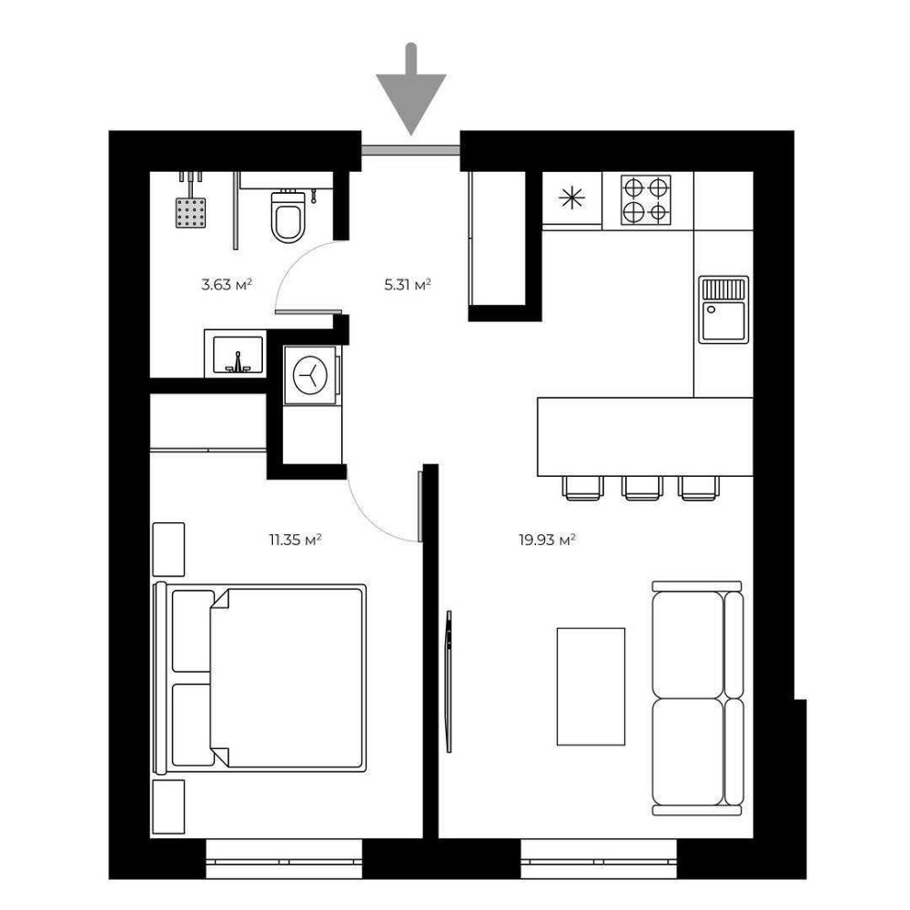 Продаж 1 кімнатної квартири на етапі будівництва (ЖК GRAND HILLS) Ужгород - зображення 2