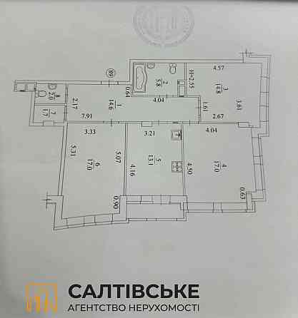 0449-АІ Продам 3к квартиру 89м2 в новострое ЖК Меридиан на Салтовке Харків