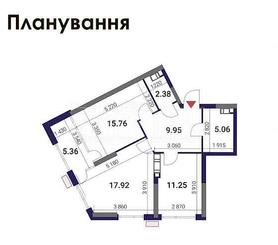 Продажа квартиры ЖК Great Грейт без ремонта 13 дом, введен в эксплуата Киев
