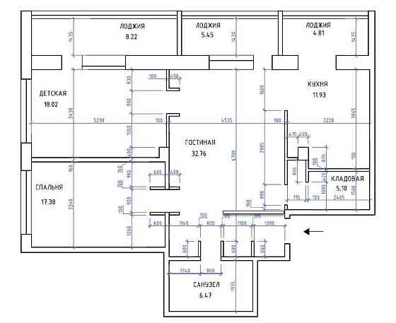 3-комнатная квартира ЖК Академгородок, кирпичный дом, Парк Победы Одесса