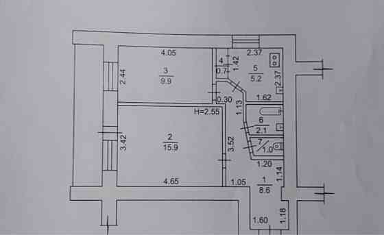 Продам 2 комнатную квартиру , метро 23 августа Харків
