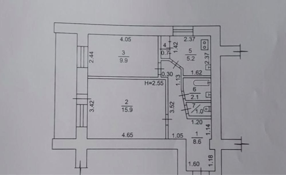 Продам 2 комнатную квартиру , метро 23 августа Харків - зображення 2