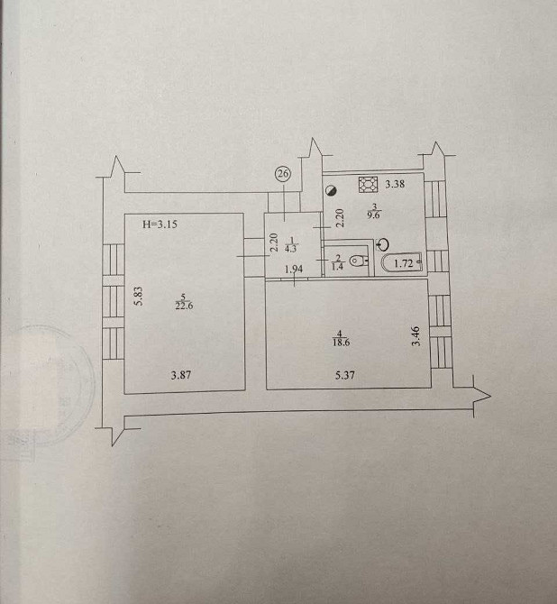 Продам 2 к квартиру Ползунова 3/5(пер. Бойчукистов, 3/5) Харків - зображення 2