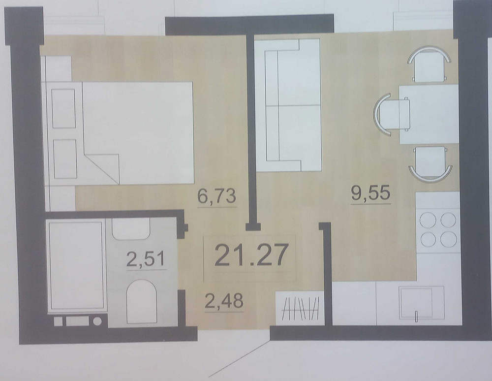 1 ком. в новом малоэтажном жилом комплексе близко к центру Одеса - зображення 5