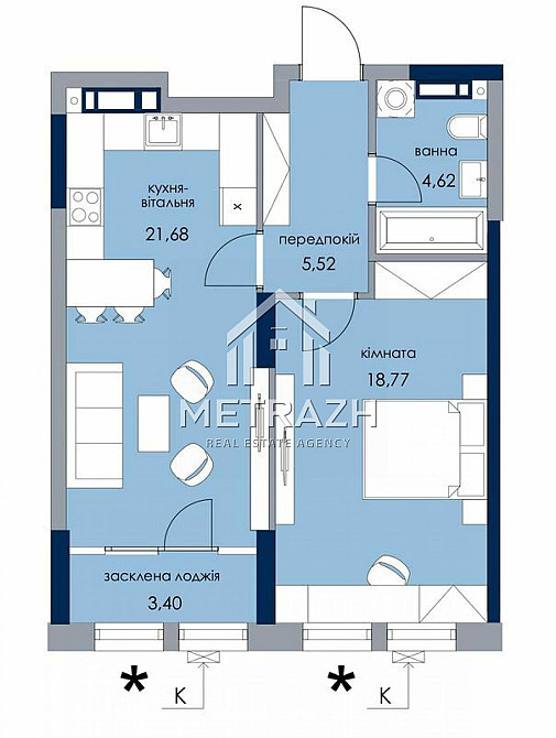 Топ ціна! Видова 1к квартира  54 м² ЖК " Новий автограф " Київ - зображення 4