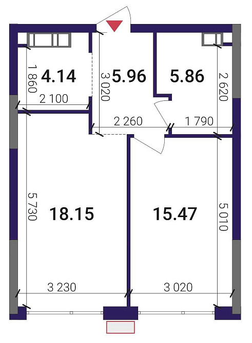 1к квартира 49.58м2, ЖК Грейт (Great), 9 буд., 1R5, 11 поверх. Без%. Київ - зображення 3
