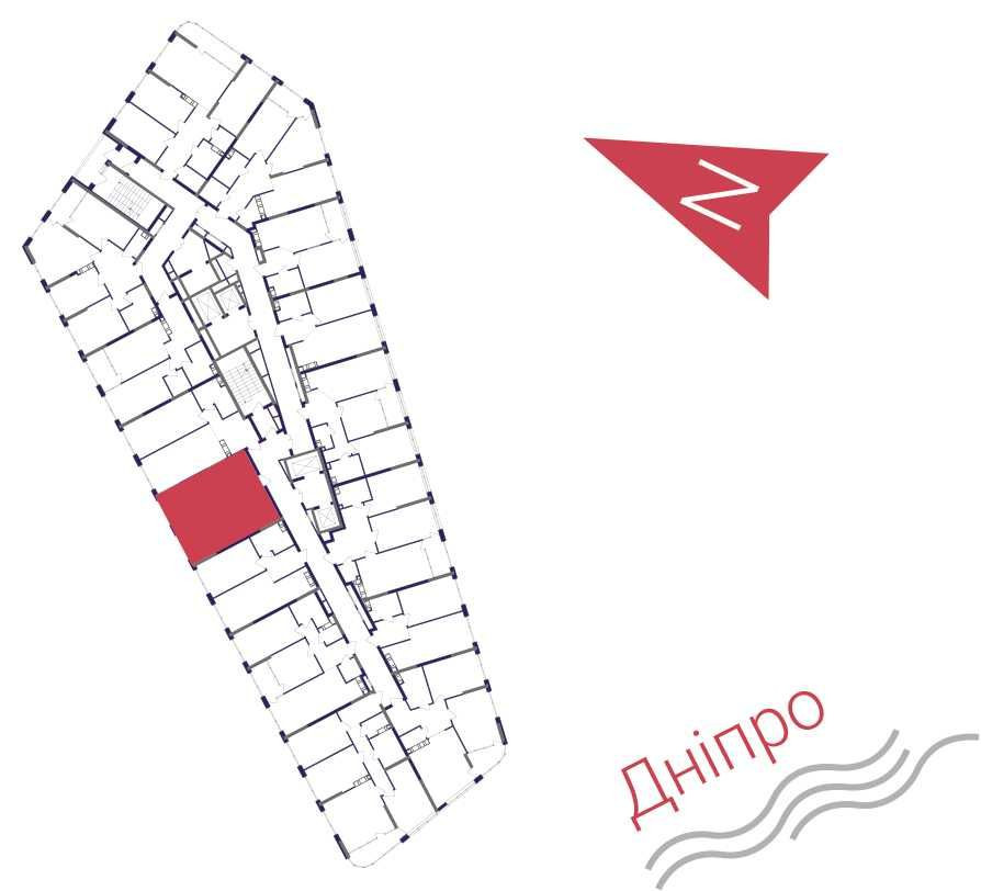 1к квартира 49.58м2, ЖК Грейт (Great), 9 буд., 1R5, 11 поверх. Без%. Київ - зображення 4