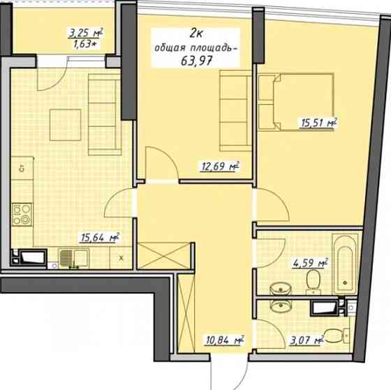 Срочно 2 комнатна квартира в ЖК Атмосфера Одеса