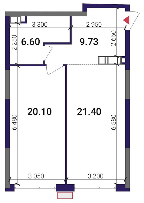 1к квартира 57,83 м2, ЖК Грейт (Great), 9 буд., 1R6, 15 поверх. Без%. Київ - зображення 7
