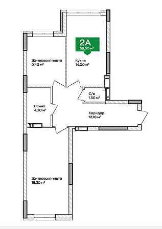 Зданий ЖК, єОселя. Квартира біля парк Центральний! 1-й внесок 18 400 $ Ирпень