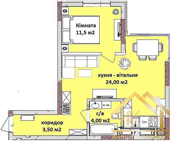 Продаж квартири 48м2 на 2-му поверсі, у смт. Чабани ЖК Добре місто 2 Чабани