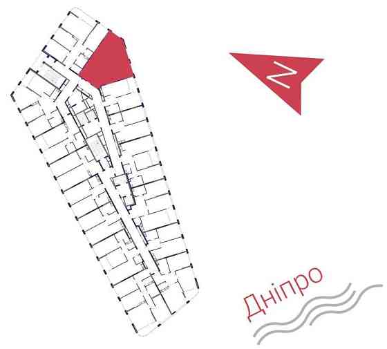 2к квартира 74,17 м2, ЖК Грейт (Great), 9 буд., 2R5, 15 поверх. Без%. Київ
