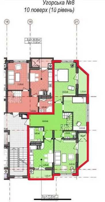 Продаж 3 кім. квартира 82 м2, вул. Угорська, м. Львів Львів - зображення 7