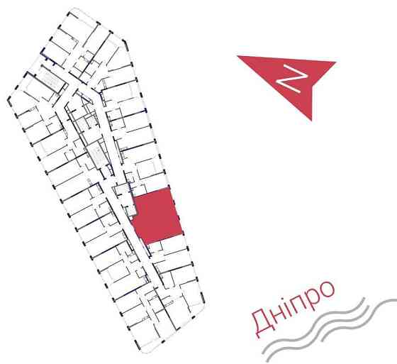 2к квартира 75,52 м2, ЖК Грейт (Great), 9 буд., 2R2, 15 поверх. Без%. Київ