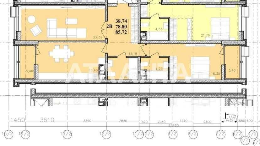 2х комн. в ЖК Модерн, 6 ст. Б. Фонта Одеса - зображення 6