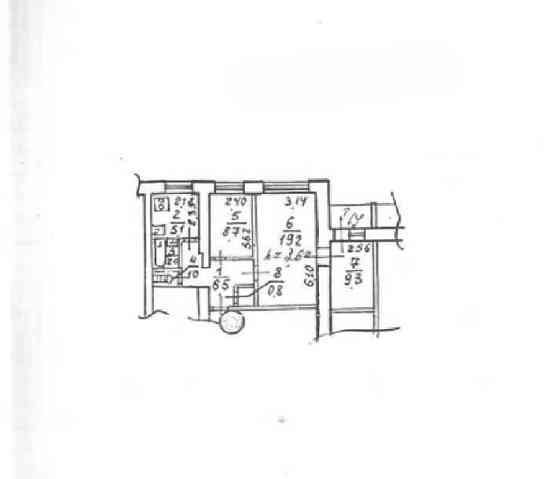 3 кім в цегляній багатоповерхівці РОБОЧА (715872) Днепр