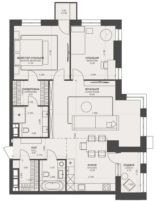 ЖК Преміум класу Трініті 109м2 Печерськ Київ - зображення 3