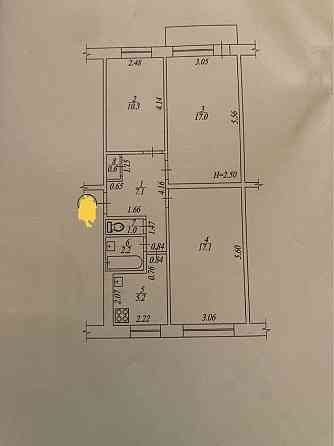 Продам 3-х к.кв 63 м.кв 4/5эт Байрона 156 Харків
