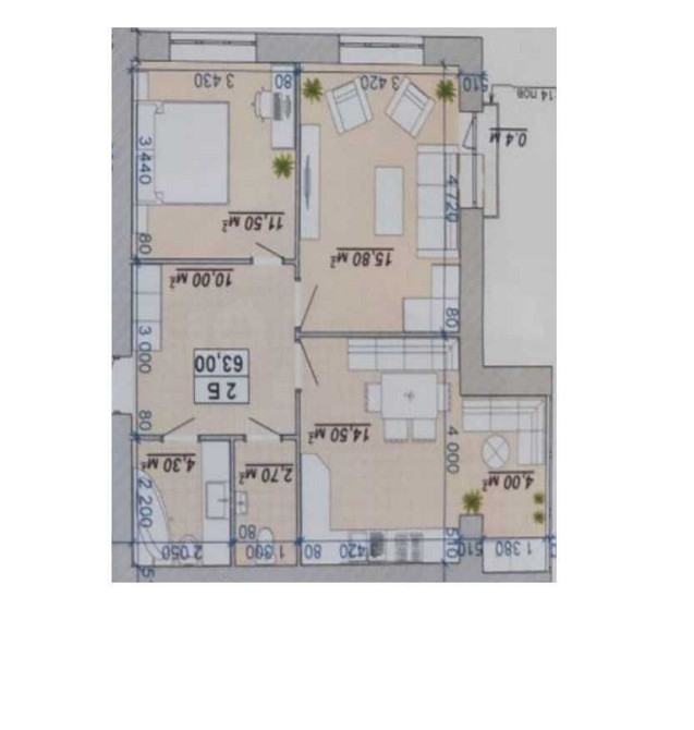 Центр, двокімнатна продам квартиру,ЖР Кнгяинин Галицька-Набережна 2кім Ивано-Франковск - изображение 3