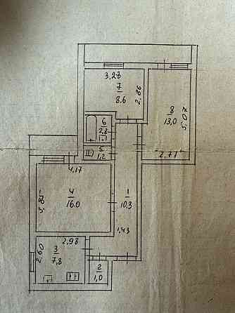 3 кім. кв. Центр вул. Хрещатик,200 Черкассы