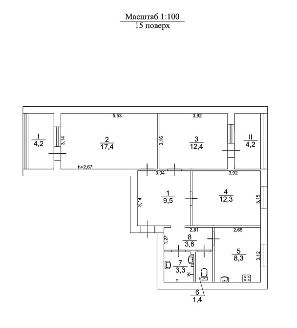 Без %. Продаж 3к. квартири 77 м2. вулиця Здолбунівська 11-А. Позняки Київ - зображення 2