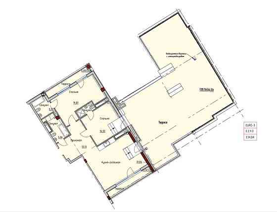 Продам 3х комнатную квартиру в комплексе «Пространство на Софиевской» Одеса