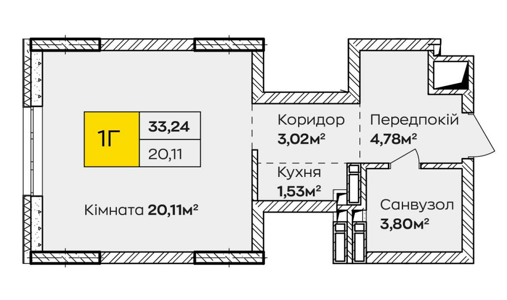 Інвестиція без ризиків! 33 м2 розстрочка на 3роки! Київ - зображення 3