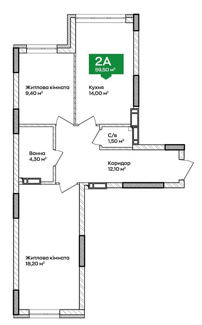 1-й внесок 18 770$. Двушка.Заселений дім. Розстрочка 3 роки або Єоселя Київ - зображення 6